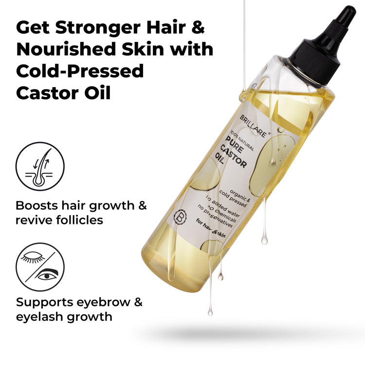 Brillare Pure Castor Oil, 200ml - Image 2 - Buy from Indicrest