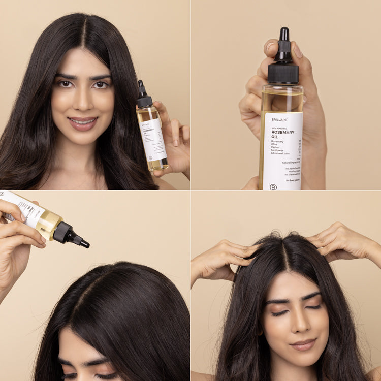 Brillare Rosemary Hair Oil for Hair Growth, 100ml - Image 5 - Buy from Indicrest