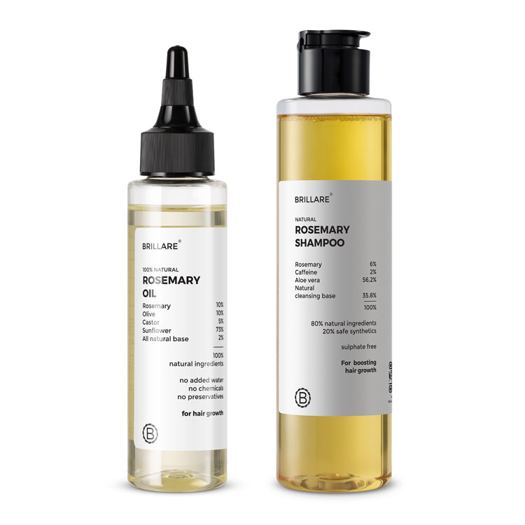Brillare Rosemary Hair Oil with Shampoo for Hair Growth, 100ml - Buy from Indicrest