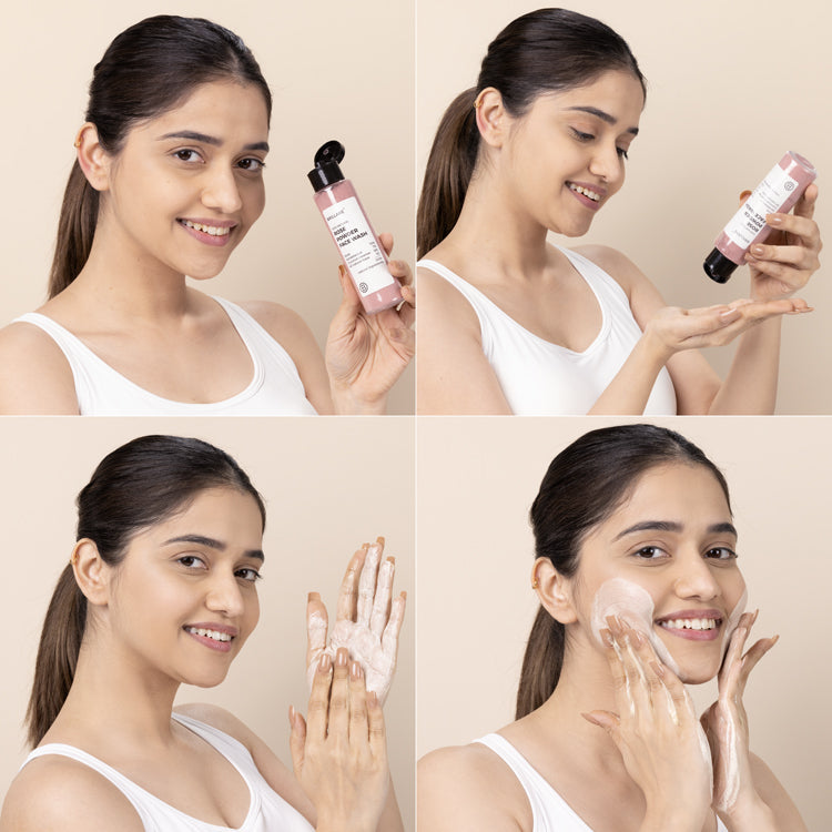 Brillare Rose Powder Face Wash For Youthful Skin, 30g - Image 5 - Buy from Indicrest