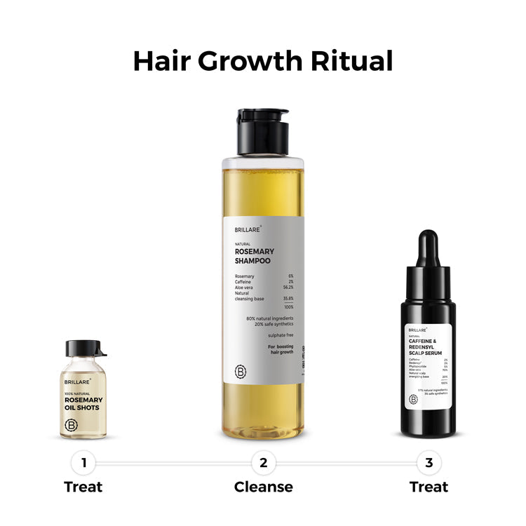 Brillare Rosemary Oil Shots For Visible Hair Growth, 6ml X 8 - Image 9 - Buy from Indicrest
