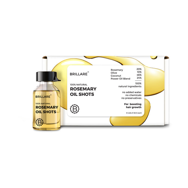 Brillare Rosemary Oil Shots For Visible Hair Growth, 6ml X 8 - Image 8 - Buy from Indicrest