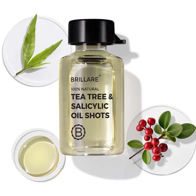 Brillare Tea Tree & Salicylic Oil Shots For Dandruff Control, 6ml X 8 - Buy from Indicrest