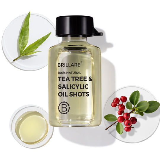 Brillare Tea Tree & Salicylic Oil Shots For Dandruff Control, 6ml X 8 - Buy from Indicrest