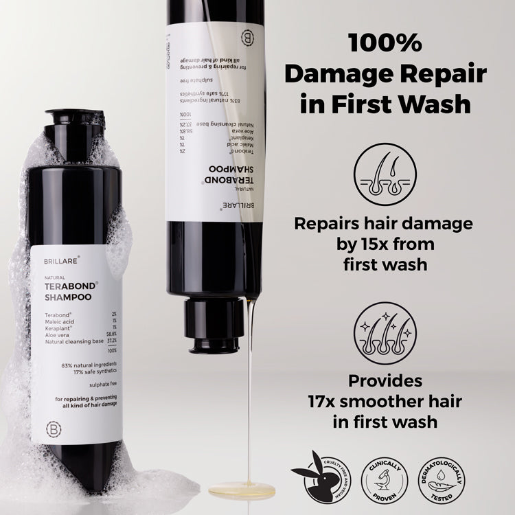 Brillare Terabond Shampoo For Smooth, Manageable Hair, 200ml - Image 2 - Buy from Indicrest