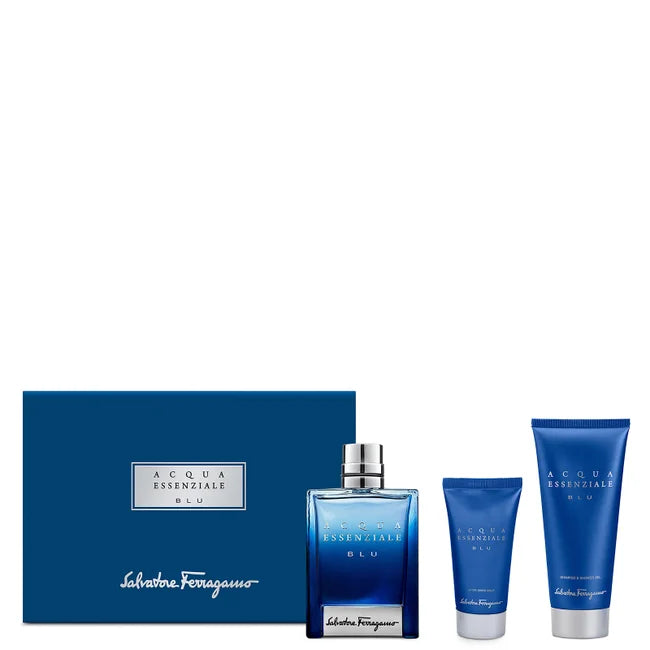 Salvatore Ferragamo Acqua Essenziale Blu Gift Set Buy at Indicrest