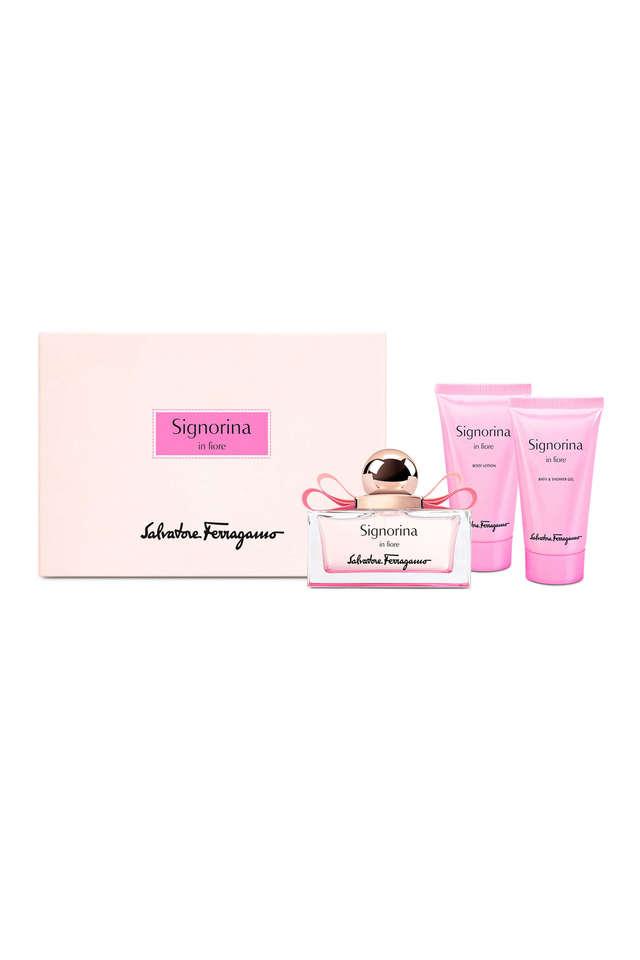 Salvatore Ferragamo Signorina In Fiore Gift Set (EDT 50ml, Body Lotion 50ml, Shower Gel 50ml) Buy at Indicrest