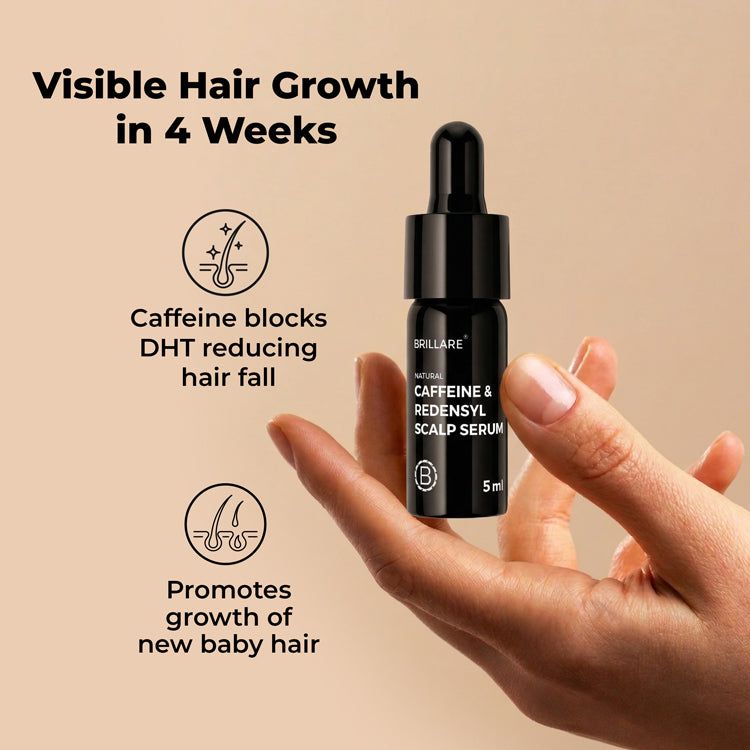 Brillare Mini Caffeine & Redensyl Scalp Serum For Hair Growth, 5ml - Image 2 - Buy from Indicrest