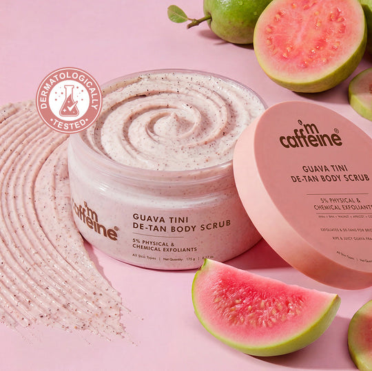 Mcaffeine Guava  Tini De-Tan Body Scrub, 175g - Buy from Indicrest