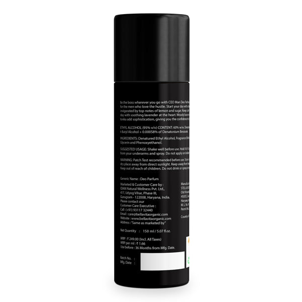 CEO Man Deodorant - 150ml - Image 6 - Indicrest