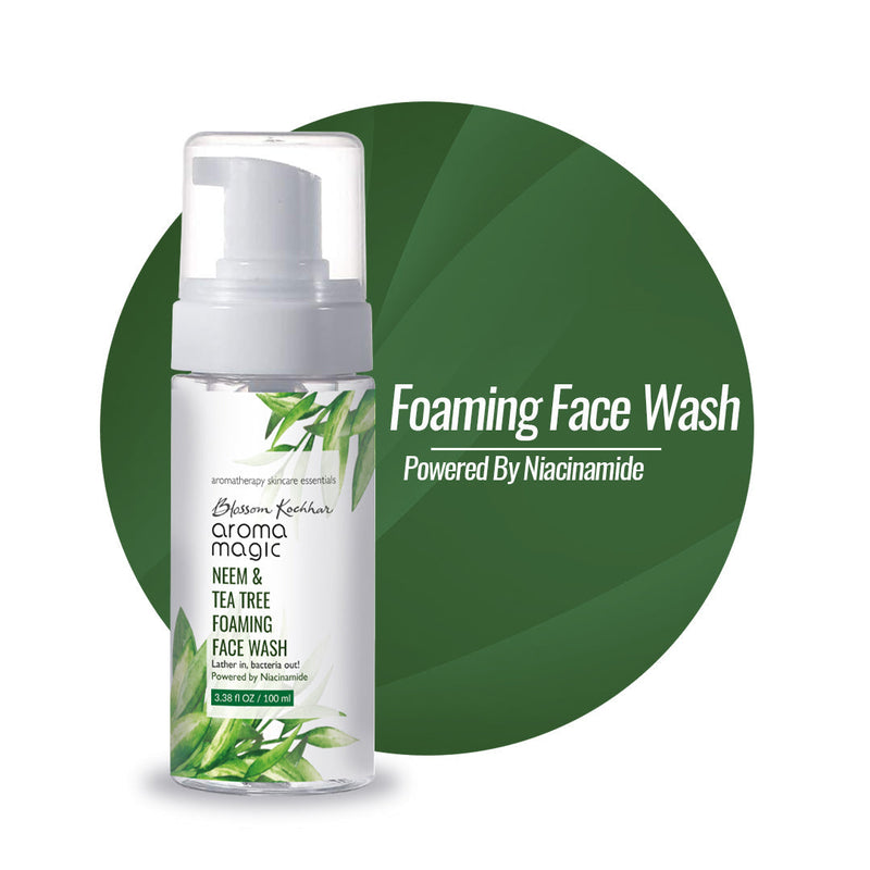 Aroma Magic Neem & Tea Tree Foaming Face Wash - Niacinamide, 100ml - Buy from Indicrest