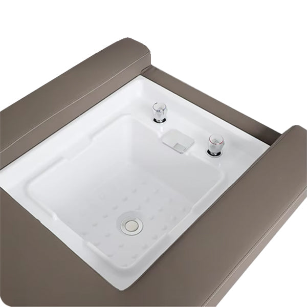 Ikonic Charmaine Shampoo Bed With Pedicure Basin Black