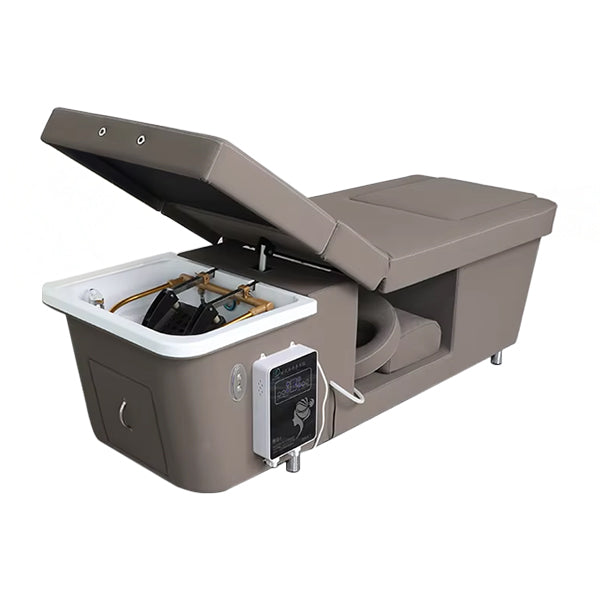 Ikonic Charmaine Shampoo Bed With Pedicure Basin Black