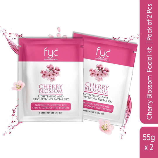 fyc-professional-cherry-blossom-lightening-brightening-6-step-facial-kit-pack-of-2x55g - Buy from Indicrest