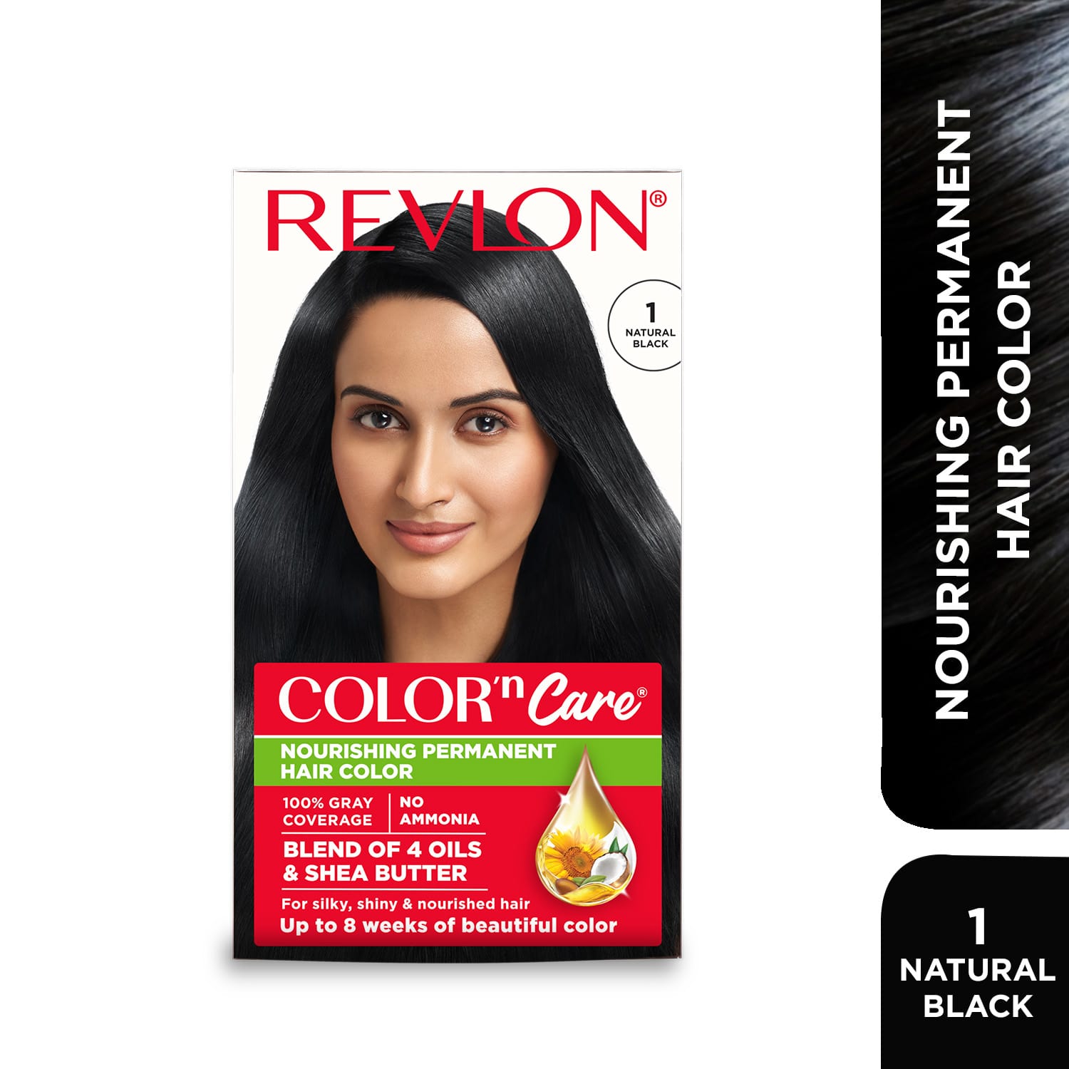 Revlon Color N Care Hair Color, 1 Natural Black - Image 2 - Buy from Indicrest