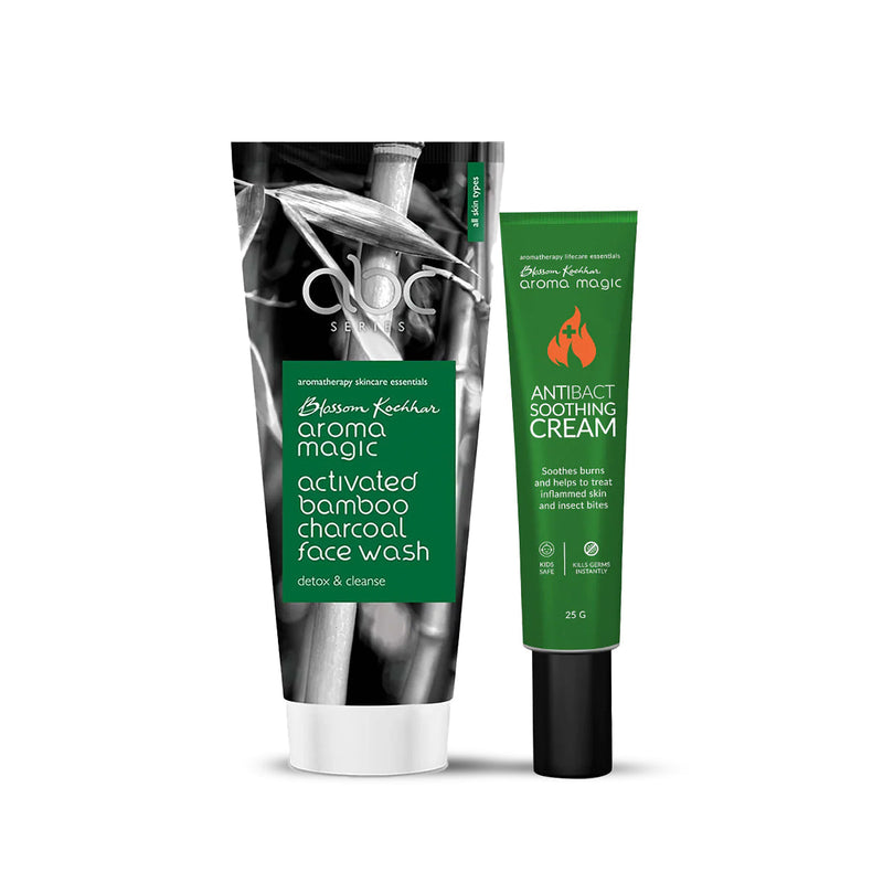 Aroma Magic Activated Charcoal Face Wash & Soothing Cream Combo - Buy from Indicrest