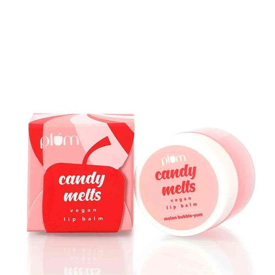Plum Candy Melts Vegan Lip Balm | Melon Bubble-Yum | Nourishes & Protects | Sheer-Tint | Velvety Smooth, 12g Buy at Indicrest