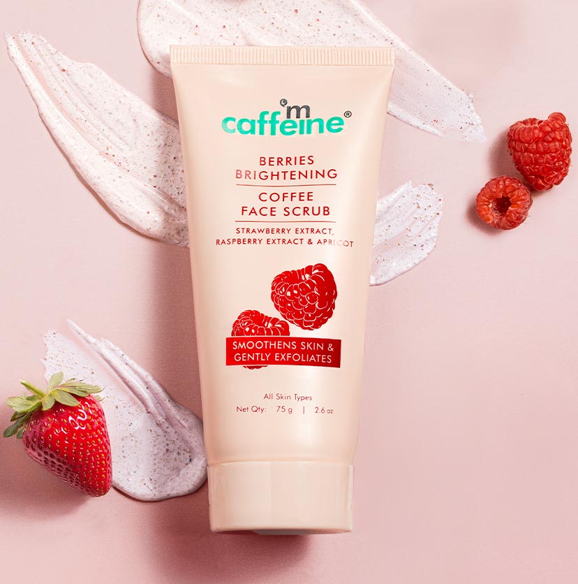 Mcaffeine Berries Brightening Coffee Face Scrub, 75g - Buy from Indicrest