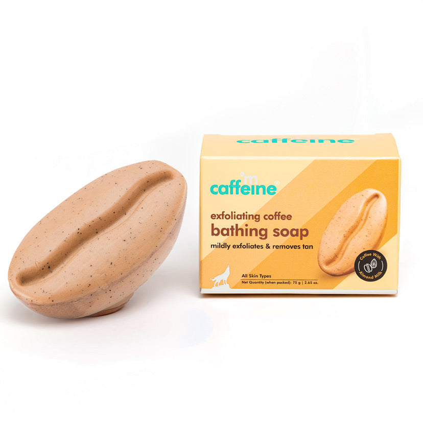 Mcaffeine Exfoliating Coffee Bathing Soap for Tan Removal, 75g - Natural & 100% Vegan - Buy from Indicrest