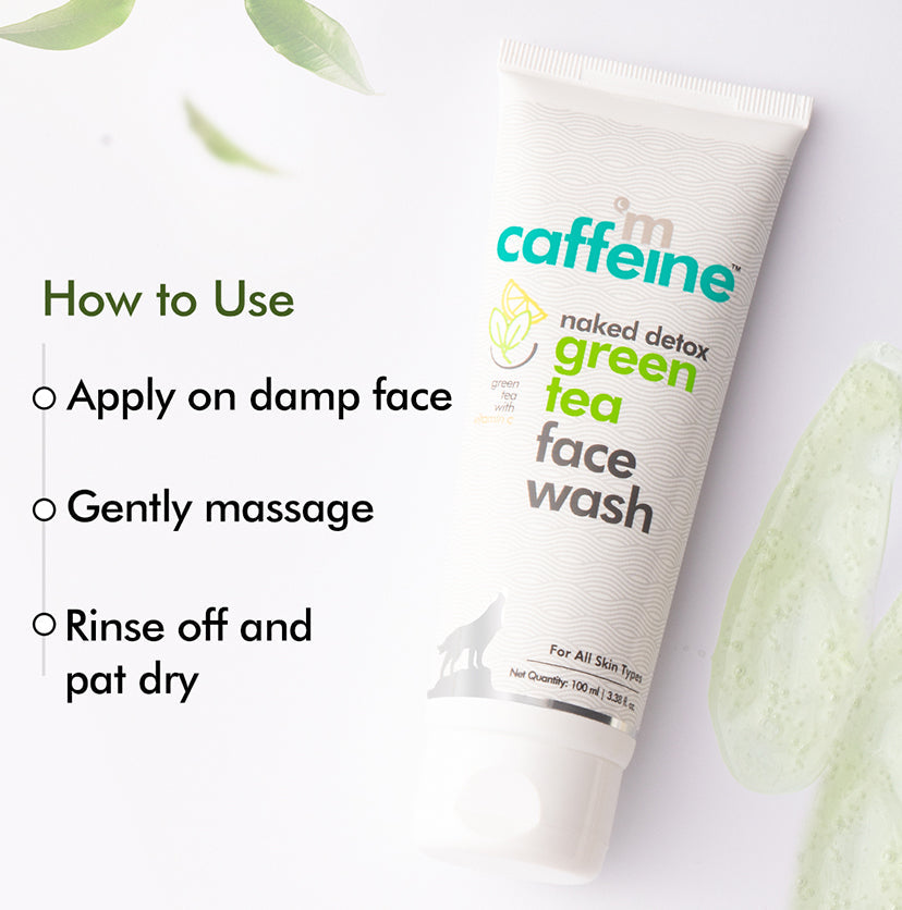 Mcaffeine Green Tea Face Wash with Vitamin C & Hyaluronic Acid, 100ml - Image 5 - Buy from Indicrest