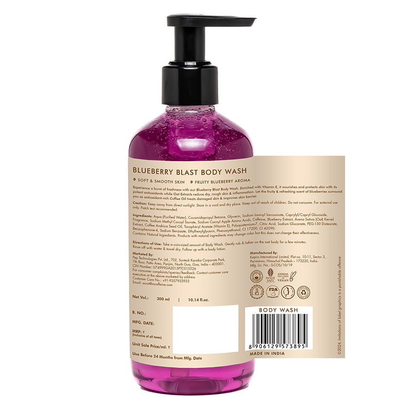 Mcaffeine Blueberry Blast Body Wash, 300ml - Image 11 - Buy from Indicrest