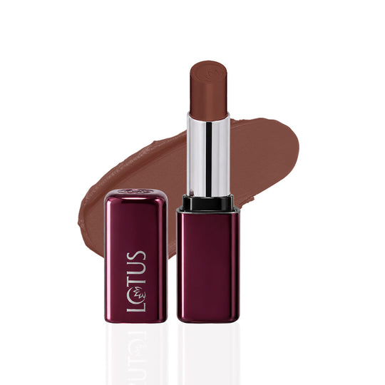 Lotus Herbals Make-up PROEDIT Luxe Matte Lipstick with Hyaluronic Acid, DIVINE POUT PLM02, 3.5g