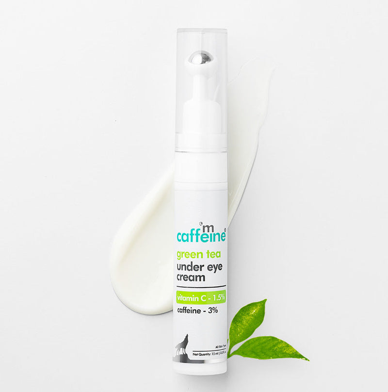 Mcaffeine Green Tea Under Eye Cream with 3% Caffeine,  15ml - Buy from Indicrest