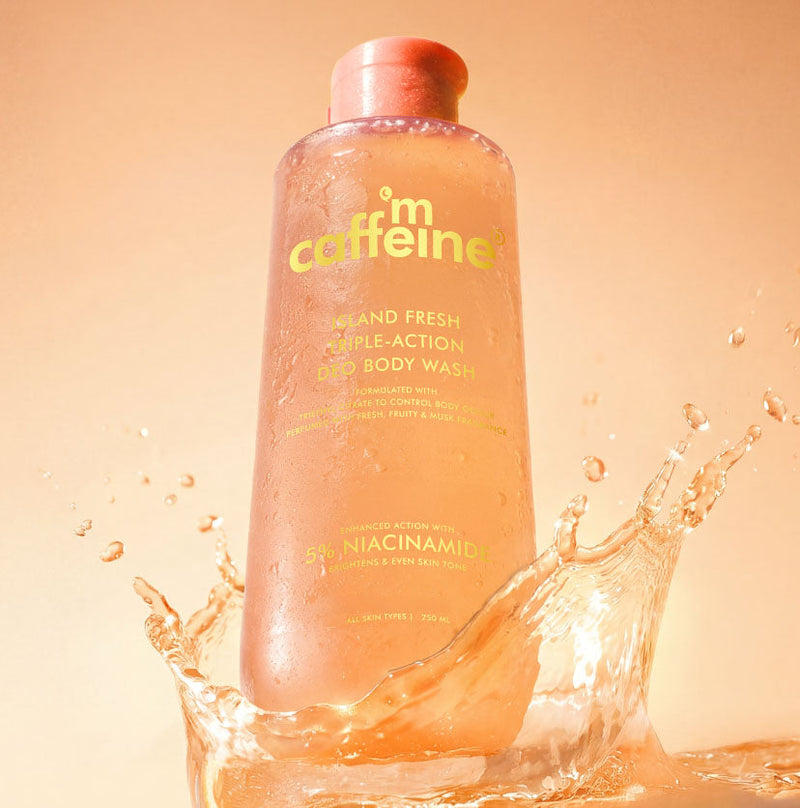 Mcaffeine Island Fresh Triple Action Deo Body Wash, 250ml - Buy from Indicrest