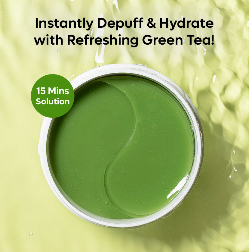 Mcaffeine Green Tea & 1% Caffeine Hydro gel Under Eye Patches,  30 pairs - Image 2 - Buy from Indicrest