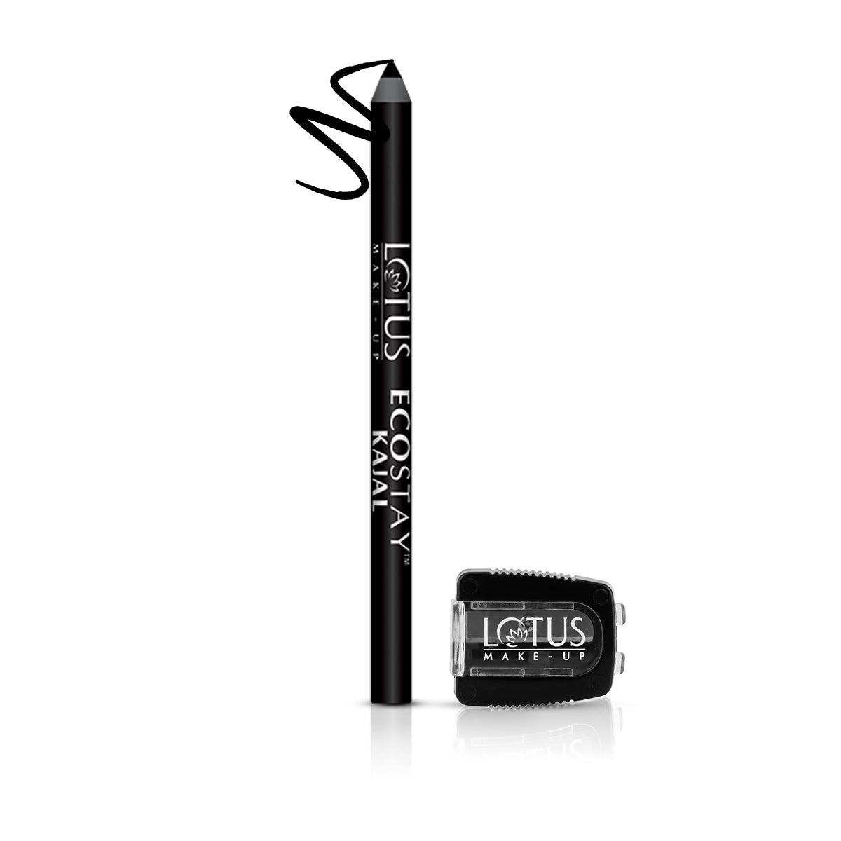 Lotus Herbals Make-Up Ecostay Kajal Pencil With Sharpener, 1.2g