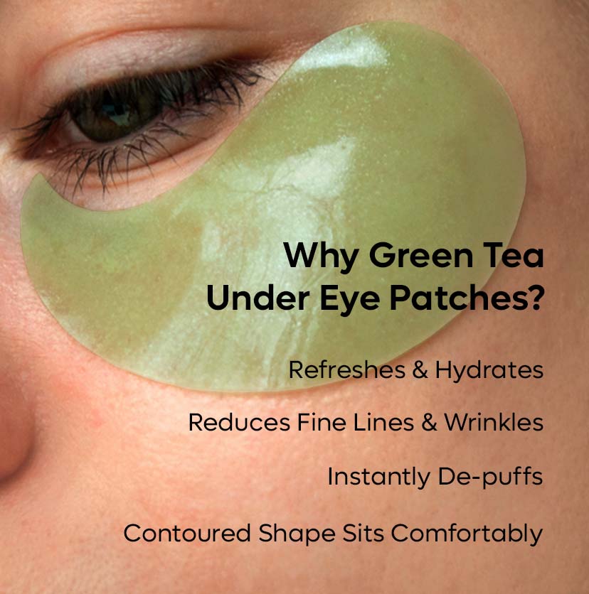 Mcaffeine Green Tea & 1% Caffeine Hydro gel Under Eye Patches,  30 pairs - Image 3 - Buy from Indicrest