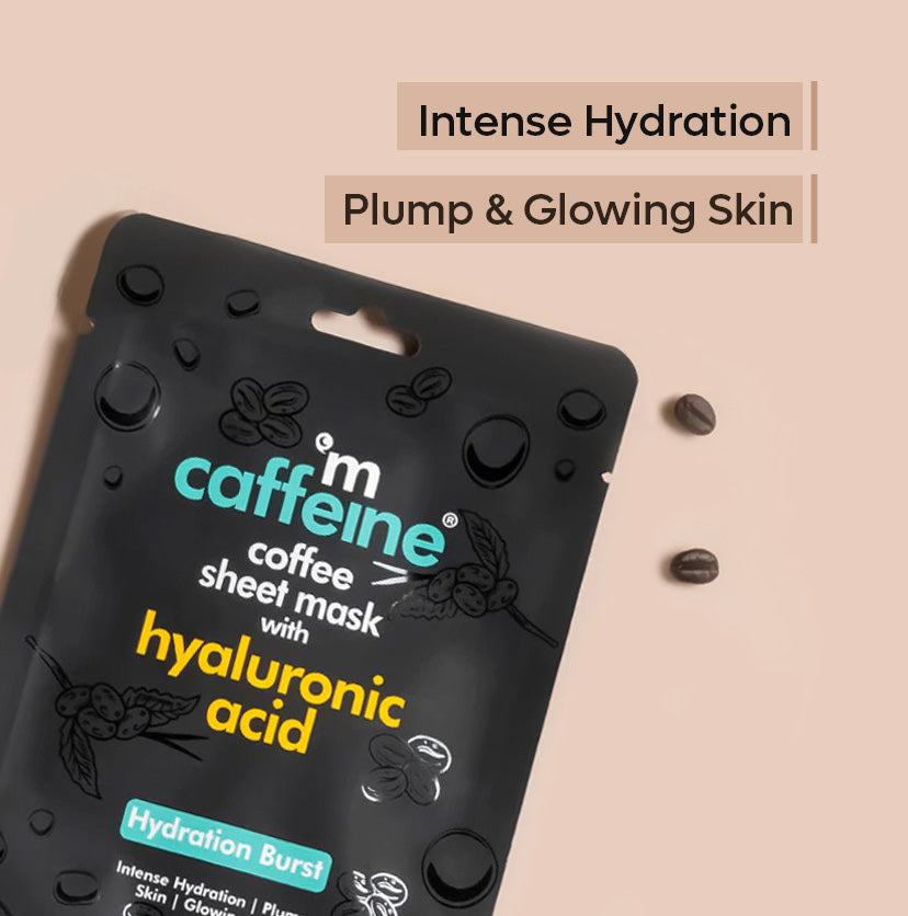 Mcaffeine Hyaluronic Acid Coffee Sheet Mask for Hydration Burst, 20g - Image 3 - Buy from Indicrest