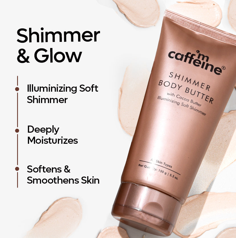 Mcaffeine Shimmer Body Butter with Cocoa Butter - 150g - Image 3 - Buy from Indicrest