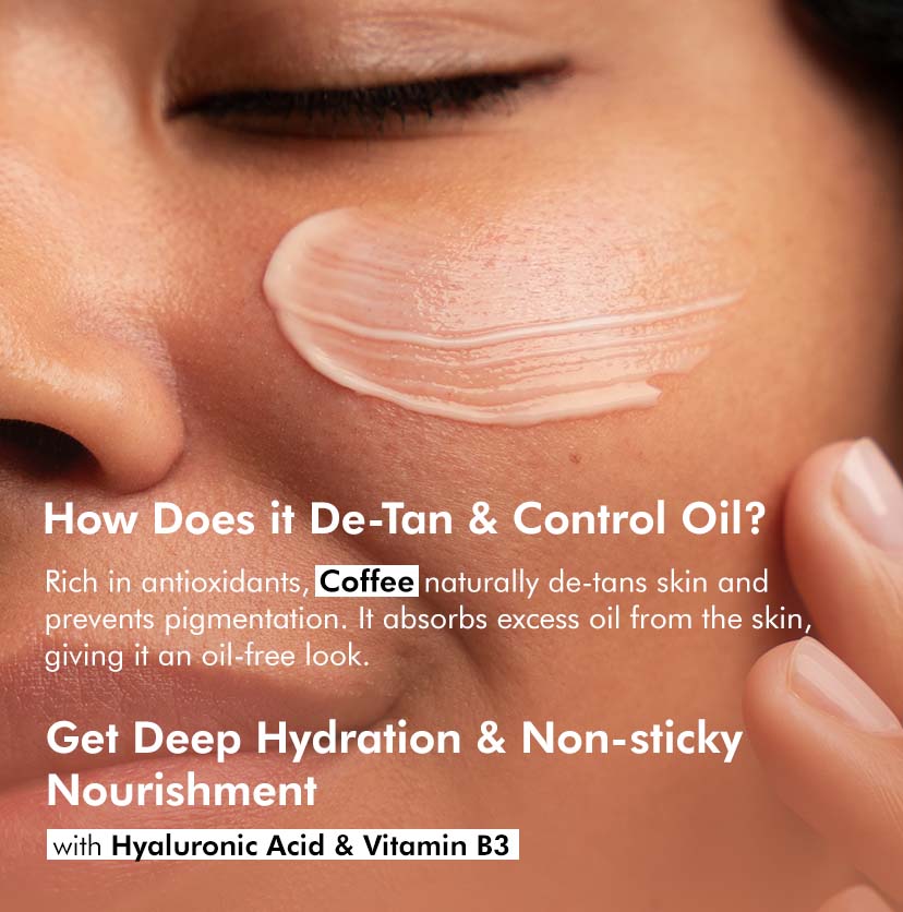 Mcaffeine Detan & Oil Control Coffee Sunscreen SPF 50 PA++++, 50ml - Image 3 - Buy from Indicrest
