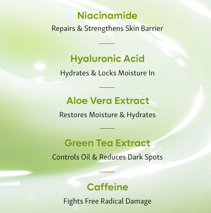 Mcaffeine Green Tea Oil-Free Moisturizer with 5% Niacinamide, 50ml - Image 3 - Buy from Indicrest