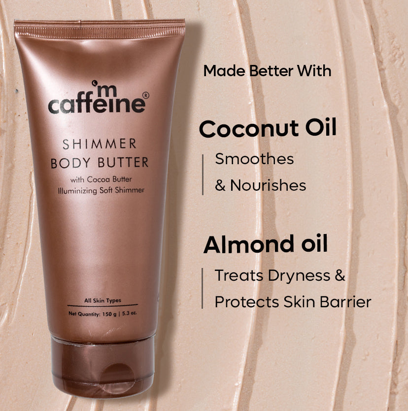 Mcaffeine Shimmer Body Butter with Cocoa Butter - 150g - Image 4 - Buy from Indicrest