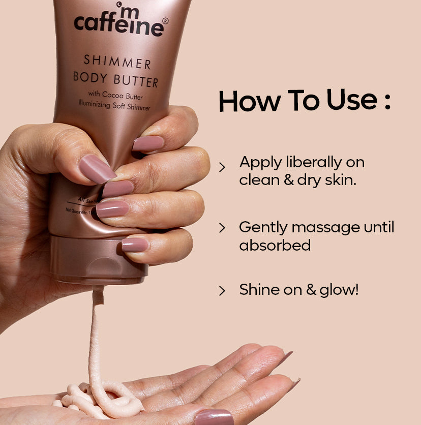 Mcaffeine Shimmer Body Butter with Cocoa Butter - 150g - Image 5 - Buy from Indicrest