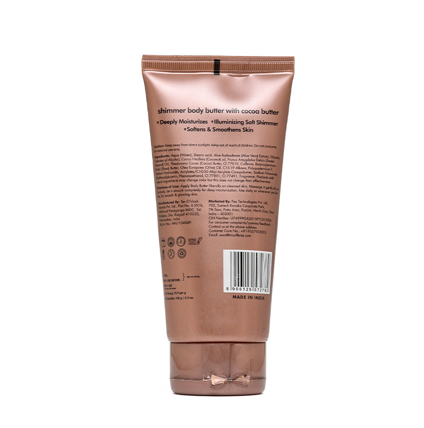 Mcaffeine Shimmer Body Butter with Cocoa Butter - 150g - Image 7 - Buy from Indicrest