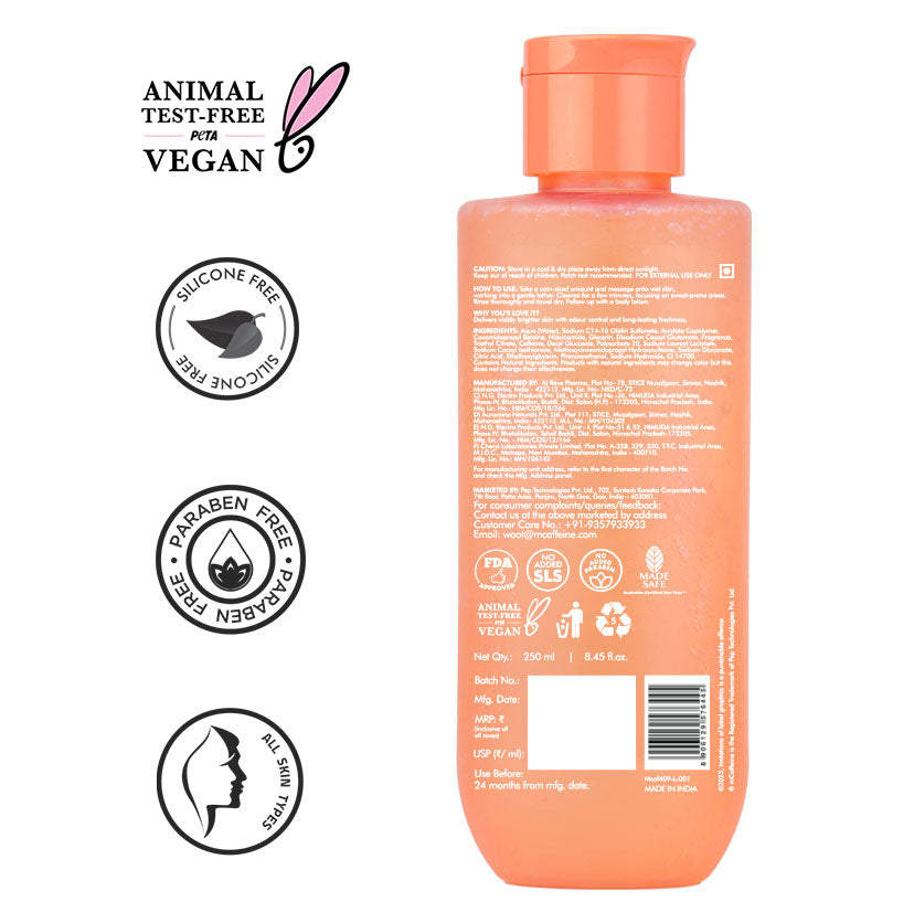 Mcaffeine Island Fresh Triple Action Deo Body Wash, 250ml - Image 8 - Buy from Indicrest