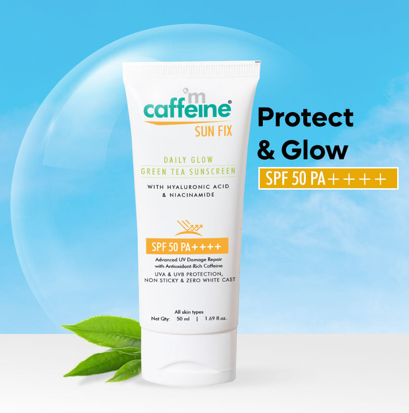 Mcaffeine Green Tea Sunscreen SPF 50 PA++++ with Niacinamide, 50ml - Image 2 - Buy from Indicrest