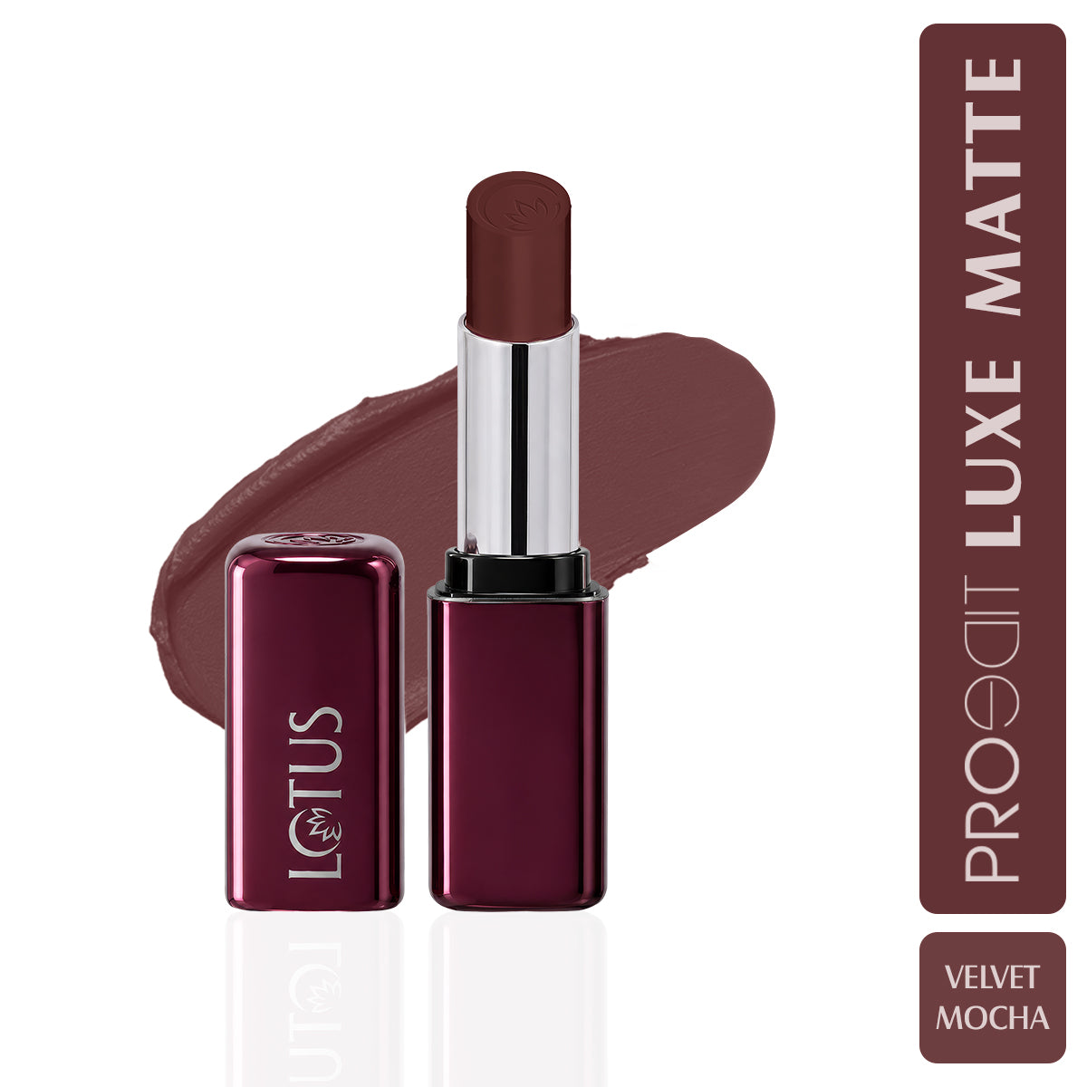 Lotus Herbals Make-up PROEDIT Luxe Matte Lipstick with Hyaluronic Acid, PETAL PLM13, 3.5g