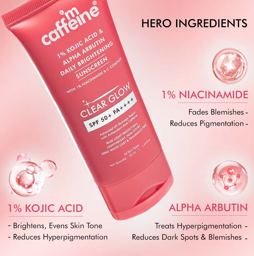 Mcaffeine Brightening Sunscreen for Dark Spots - SPF 50 PA ++++ - Image 4 - Buy from Indicrest
