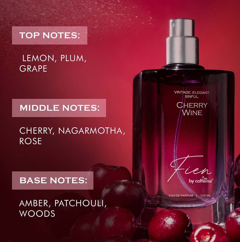 Mcaffeine Cherry Wine Perfume for Women - Citrus Sweet, 100ml - Image 4 - Buy from Indicrest