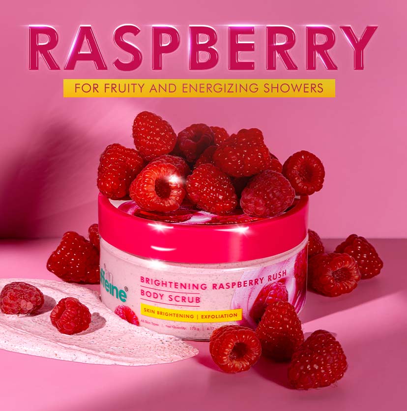 Mcaffeine Brightening Raspberry Body Scrub | Vit C Rich, 175g - Image 5 - Buy from Indicrest