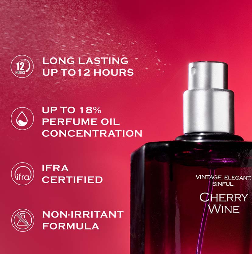Mcaffeine Cherry Wine Perfume for Women - Citrus Sweet, 100ml - Image 6 - Buy from Indicrest