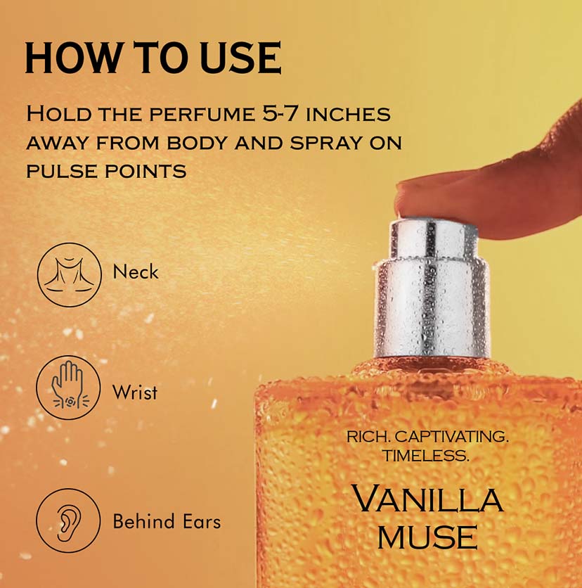 Mcaffeine Vanilla Muse Perfume for Women - Sweet Vanilla, 100ml - Image 7 - Buy from Indicrest
