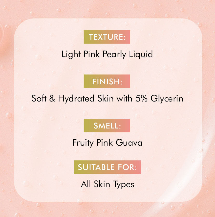 Mcaffeine Guava  Tini De-Tan Body Wash, 300ml - Image 10 - Buy from Indicrest