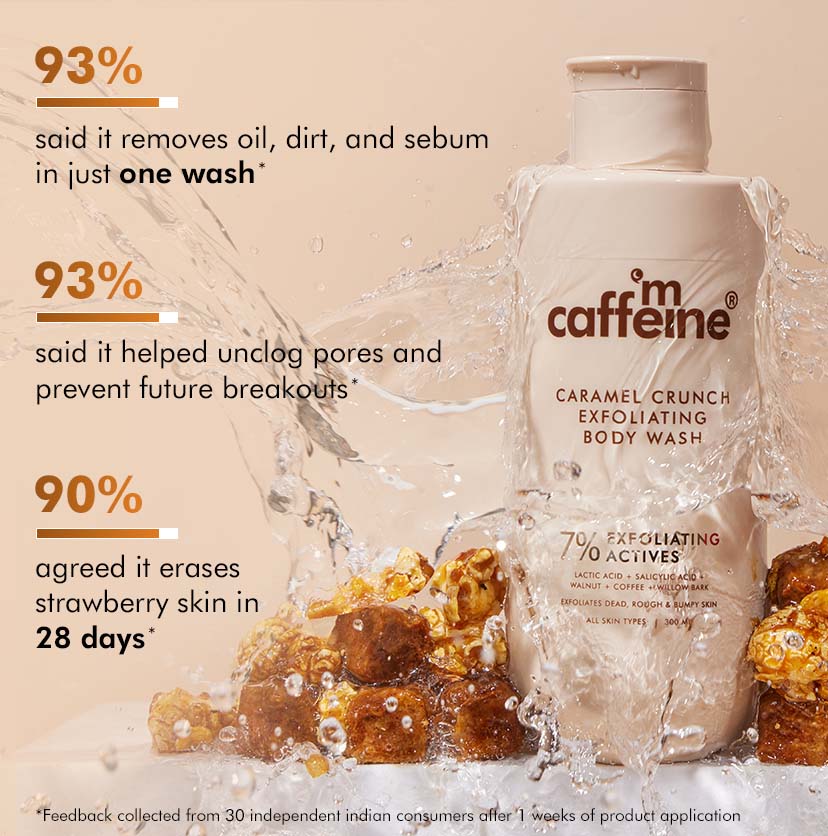 Mcaffeine Exfoliating Caramel Crunch Body Wash, 300ml - Image 9 - Buy from Indicrest