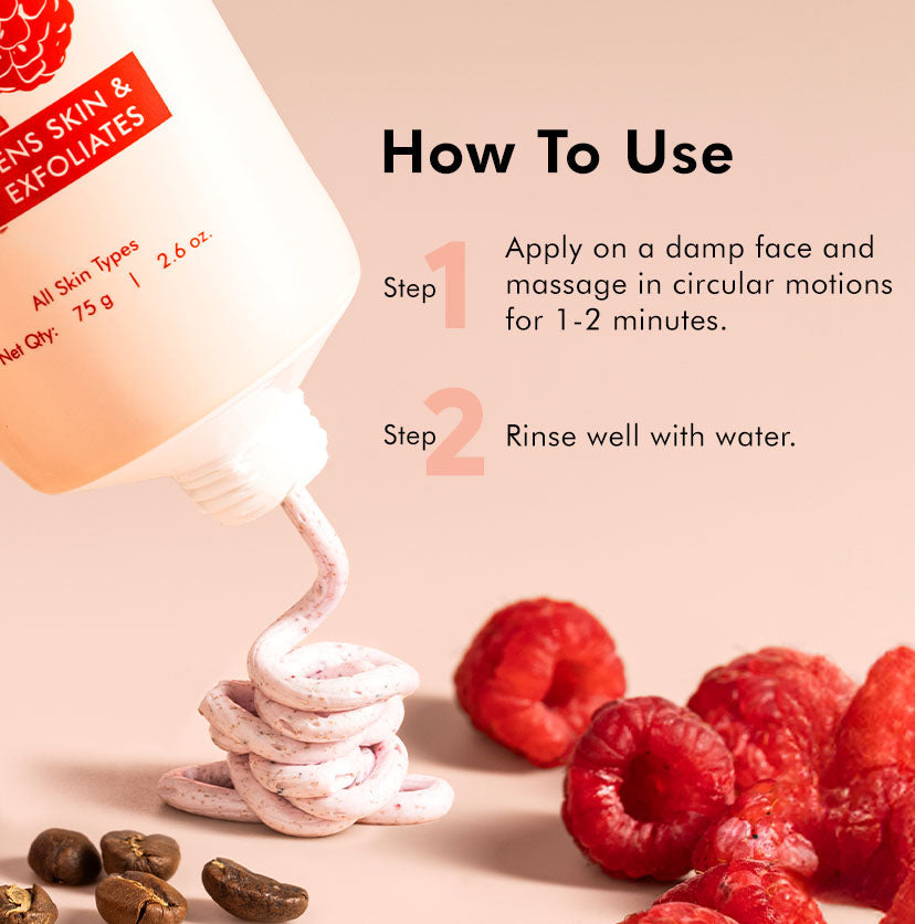Mcaffeine Berries Brightening Coffee Face Scrub, 75g - Image 8 - Buy from Indicrest