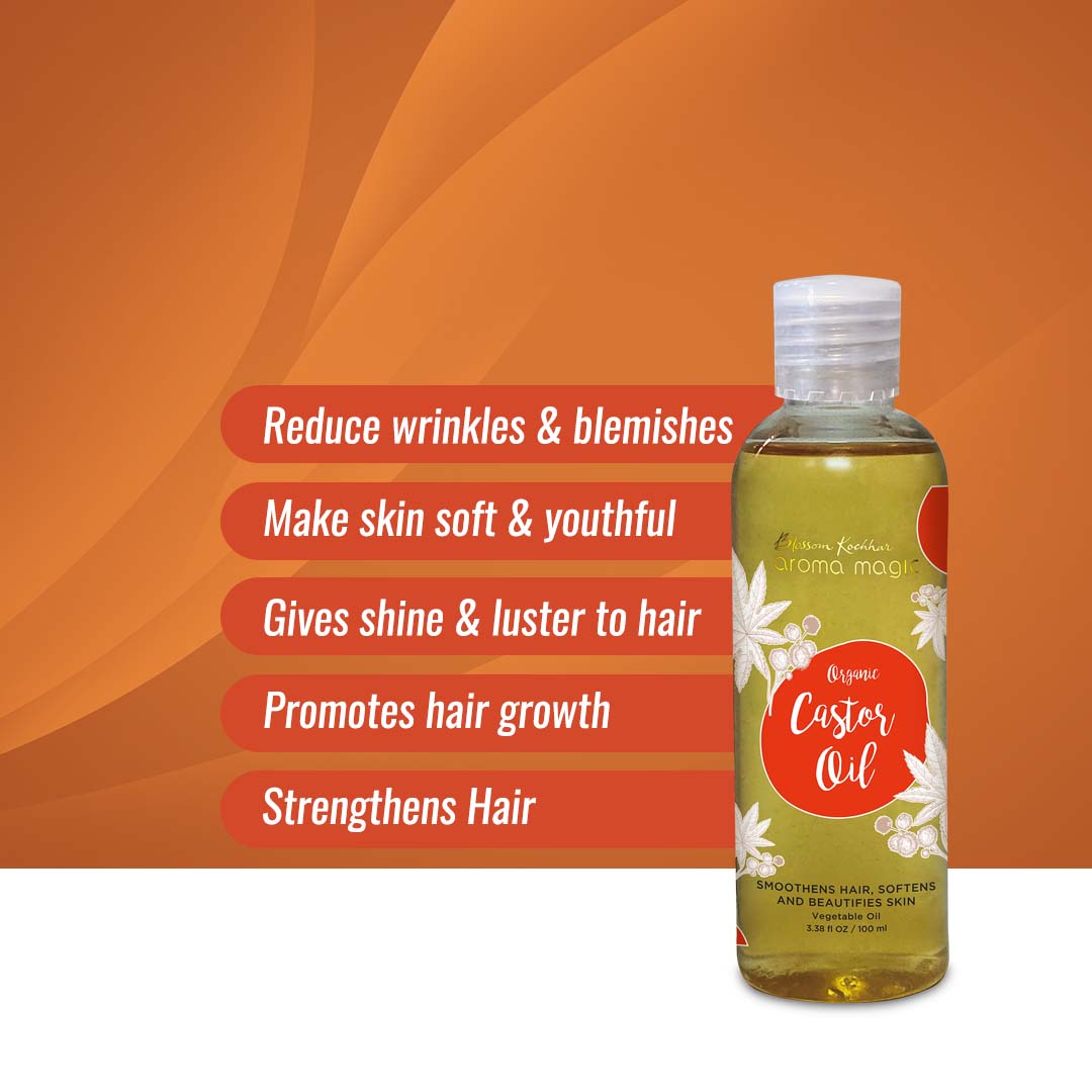Aroma Magic Organic Castor Oil, 100ml - Image 2 - Buy from Indicrest